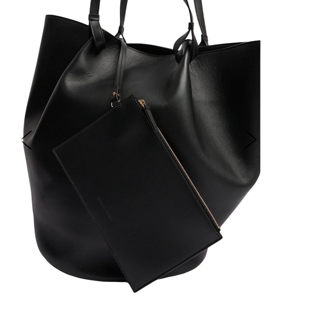 LOULOU STUDIO black leather tote - Picture 4 of 10